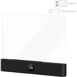 Luz para libros regulable con temporizador – 3 colores, panel transparente QN642T3ML77H7GK0