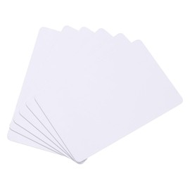 MECCANIXITY 20pcs Blank PVC Cards Color, CR80 30Mil Plastic Cards Blank ID Card Waterproof for ID Badge, Credit Cards, Identification Badges, Printer, White