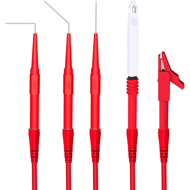 Cleqee 30 Pcs Car Back Probe Kit Banana Plug Copper