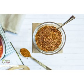 Organic Way Turmeric/Haldi Root Cut & Sifted - Organic, Kosher & USDA Certified - 1/2 Lbs