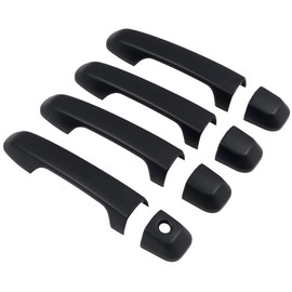 ITrims Door Handle Cover Trim for Toyota 4Runner 4WD N280 Prado J150 2010-2024 2018 2019 2020 Car Styling Accessories Exterior Door Handles 8PCS ABS (No Smart Key Holes Matte Black)