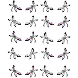 Silhouette Dragonfly Waterslide Nail Art Decals