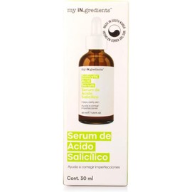 MY INGREDIENTS, Sérum de Ácido Salicílico, para Piel con Tendencia al Acné, Tratamiento para Imperfecciones, 30 ml