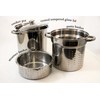 EXCELSTEEL 4 Piece 18/10 Stainless Steel Multi-Cookware Set With Encapsulated