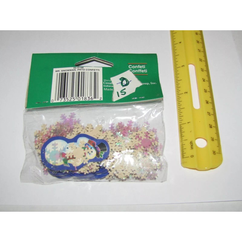 Creative Expressions Mr. Snowman Confetti #026198, Winter confetti, 1/2 oz/pk,