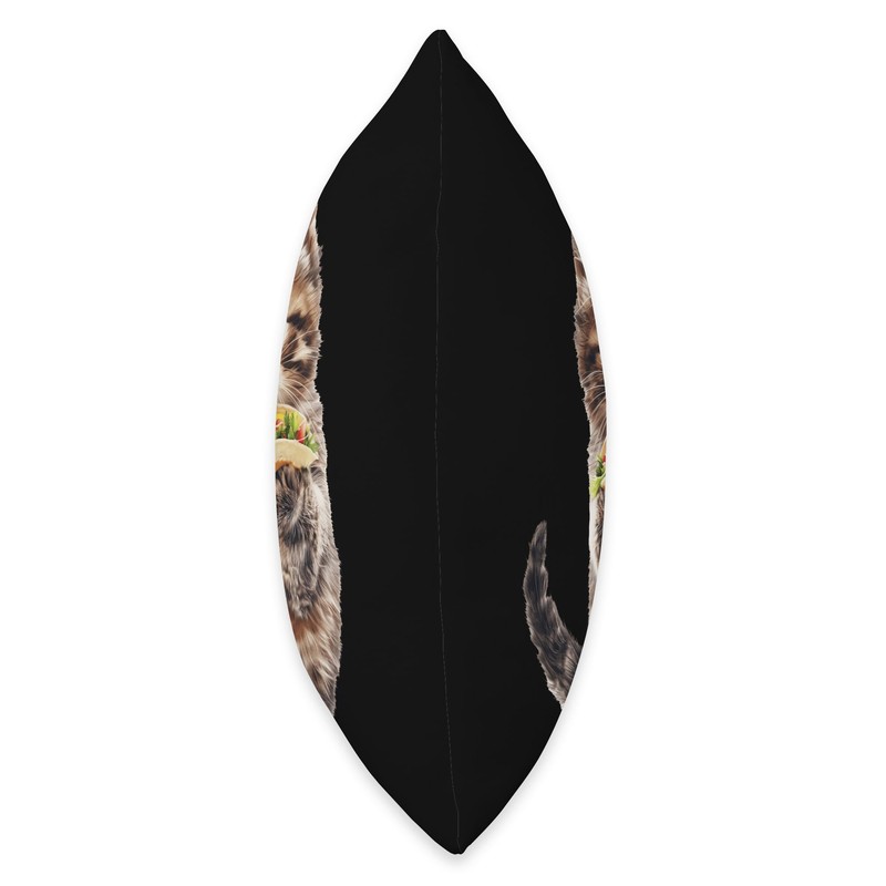 Cat Tacos Throw Pillow