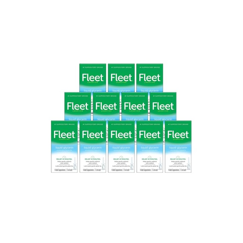 Fleet Liquid Glycerin Suppositories for Adult Constipation, 7.5 mL, 4