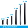1/2" x 10" Black Painted Iron Pipe, Home TZH 10