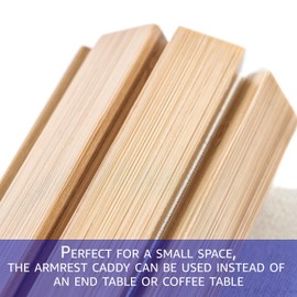 Trademark Innovations Sofa Arm Tray Couch Table Tray Couch Arm Cup Holder Couch Caddy with Cup Holder