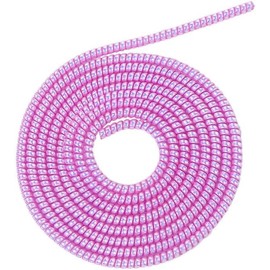 Spiral Cable Protector Charger Protector Cute, Chargers Cable Protector Data Cable Protect Sleeve, Headphone Cable Saver for Phone Earphone USB Data Charger Protector,Cable Sleeves (Laser Purple)