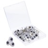 MAGICLULU 50pcs Black Wiggle Googly Eyes Thumb Tacks Creative Push