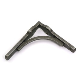 Pair of Gallows Shelf Brackets Antique Cast Iron (5.0" x 5.0" / 125mm x 125mm)