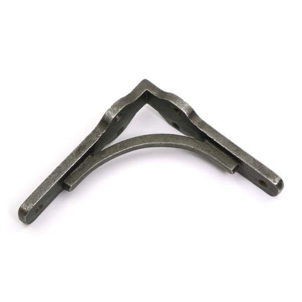Pair of Gallows Shelf Brackets Antique Cast Iron (5.0" x