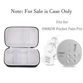 worfty Travel Case for OMRON Pocket Pain Pro TENS Unit Muscle Stimulator, Storage Bag Compatible with OMRON PM400 Muscle Stimulator (Case Only)