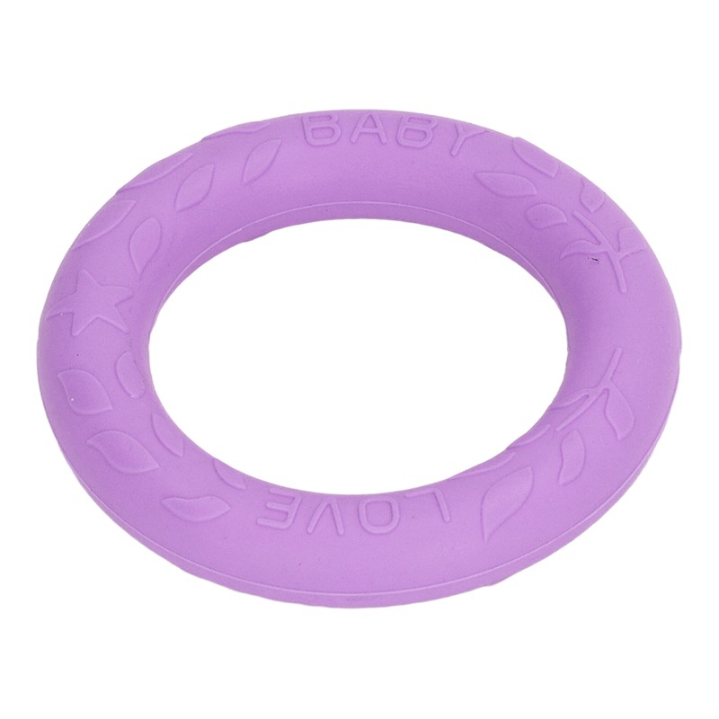 5pcs Baby Soft Silicone Teething Ring Toy Infant Safe Elastic