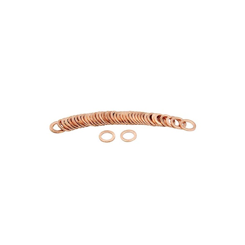 sourcing map Washers Copper Washers Sealing Rings 7 mm Inner