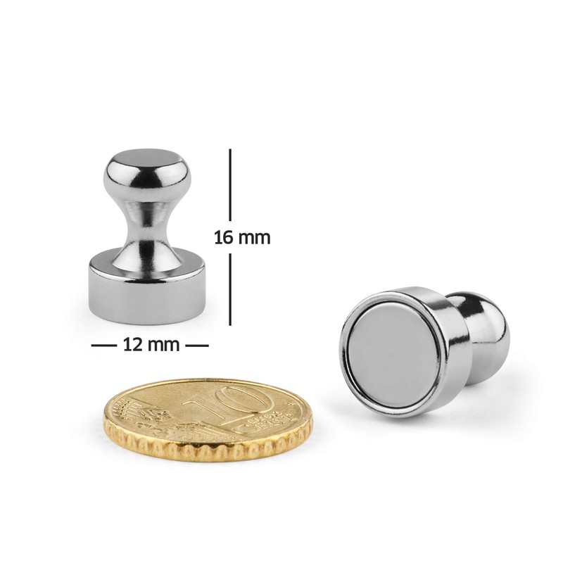 Neodymium cone magnets, N42, strong magnet push pins for refrigerator,
