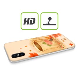 Head Case Designs Cup Of Tea Autumn Soft Gel Case Compatible for Alcatel 5 (2018)