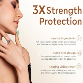 modelones Crema Para Cutícula, Ultra-Hidratante Cuidado De Uñas Aceite De Jojoba Orgánico Vitamina E, Tratamiento Reparador De Cutícula Reparación No Grasienta Secas Cutículas Agrietada