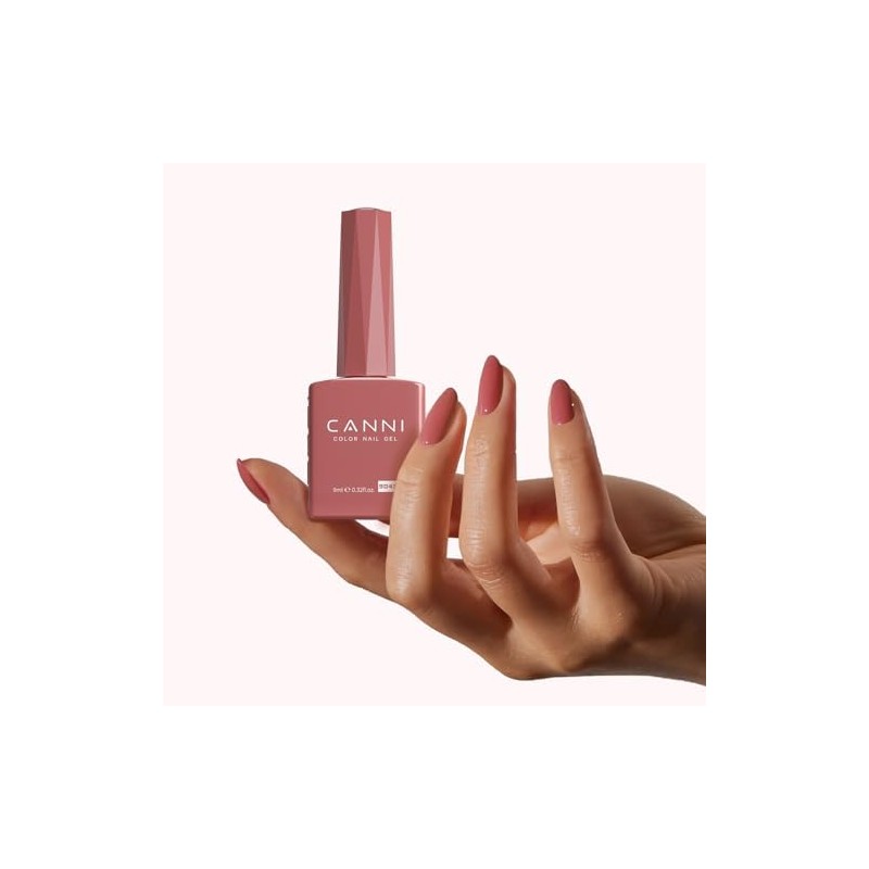 CANNI- Esmalte de uñas en gel rojo claro, 1 pieza