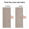 Flax linen like 240 GSM heavy stable shower curtain for