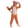 Wizland Kids Monkey Onesie Costume Set,Monkey Jumpsuit with Tail,One Piece