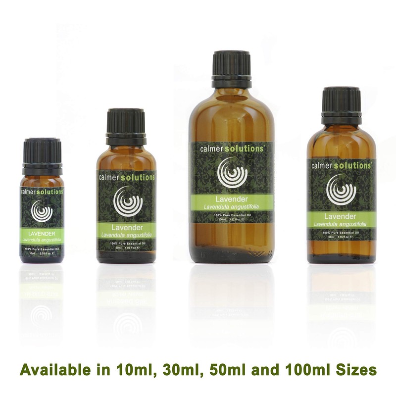 Calmer Solutions 100ml LAVENDER Essential Oil - 100% Pure for