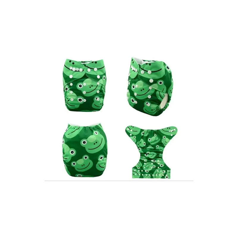 5 Pañales Ecológicos Alva Baby + 5 Absorbentes Microfibra