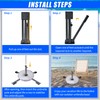 FLKQC Foldable Beach Umbrella Stand, Portable and Adjustable Sunshade Holder
