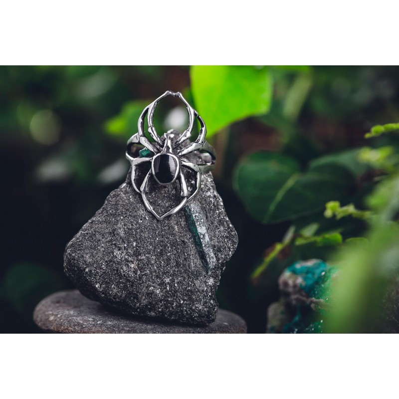 Windalf Gothic Women's Ring SPY 26 mm Silver Ring with