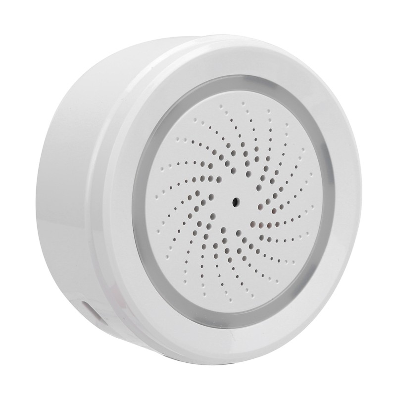 2.4GHz WiFi Temperature Humidity Sensor Detector Sound Light Alarm Smart