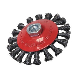 Faithfull WBTC100MC Conical Wire Brush 100 x M10 x 1.5/0.50mm Wire