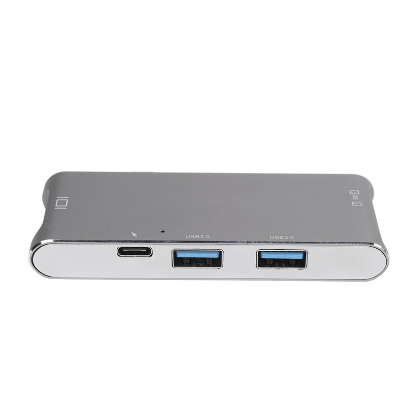 6 in 2 USB C Hub Aluminum Alloy Plug and