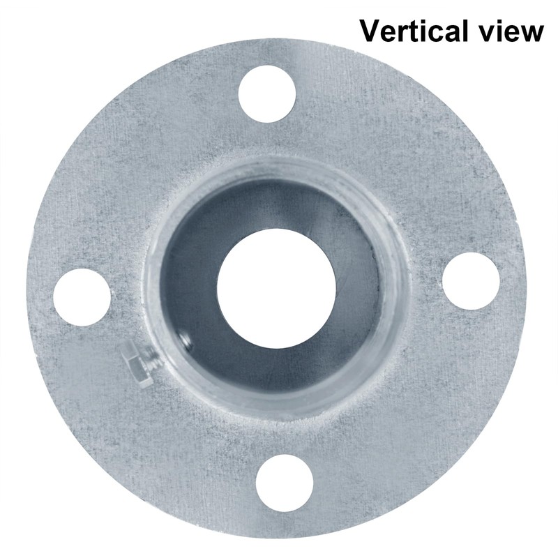 Fanmao 4 Pcs 1-3/8" Chain Link Fence Post Floor Flanges,