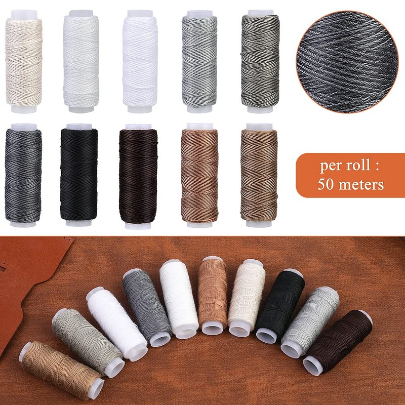 Ruasol 34 PCS Sewing Kit Leather Stitching Kit with AWL