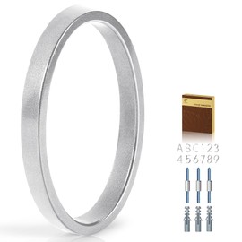 YIPLED 5 Inch House Numbers for Outside, Metal Address Number 0 - Modern Design, Weather-Resistant Silver Powder Coated Finish, No Fading (Silver)