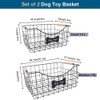 Geyecete dog toy basket Set of 2 Iron Wire Large