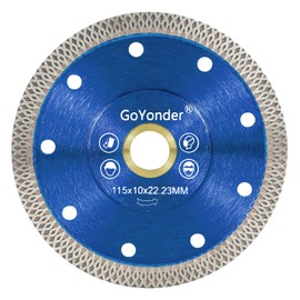 GoYonder Super Thin 4.5" Grinder Blades Tile Blade, Diamond Saw Blade for Cutting Porcelain Tiles Granite, 115mm Tile Cutting Blade for Angle Grinder