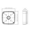 H0NEYWELL HQA-BB2 Junction Box for Fixed Mini Dome Cameras, Bracket,
