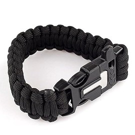 DP Design® 3 in 1 Fire Fire Rescue Fire Survival Black 22.5cm ABS Nylon Alloy Steel Bracelet, Nylon