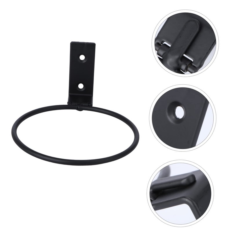 Levemolo 3pcs Wall Mounted Flowerpot Stand Durable Metal Iron Ring