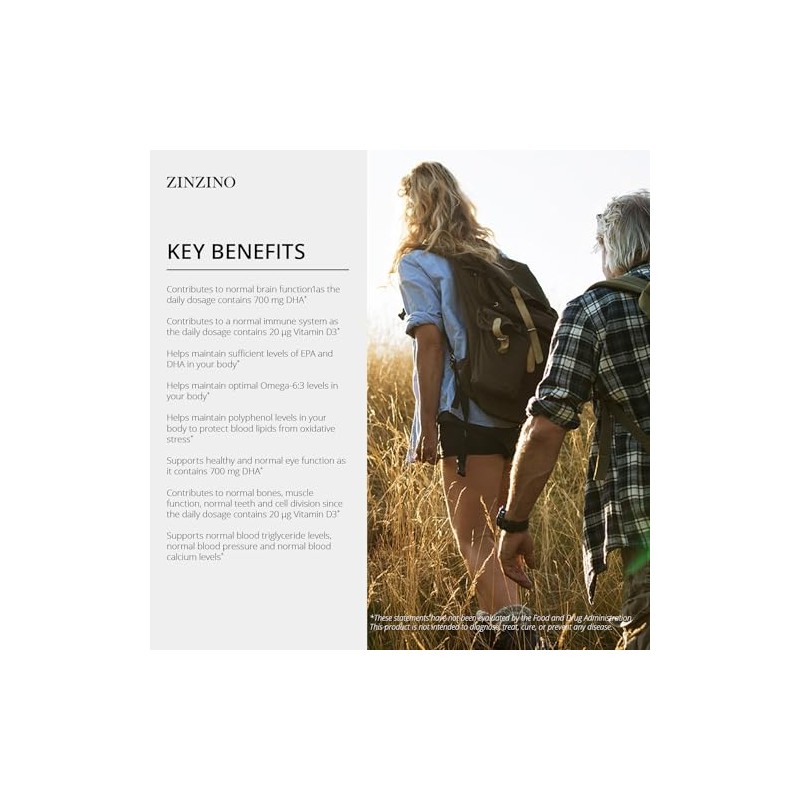 ZINZINO Balanceoil Aquax - Omega-63 ptimo, Contribuye Al Funcionamiento Normal