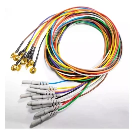 Ykdmed Electrodos De Copa De Oro Para Eeg (10 Piezas)