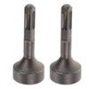 Operitacx 2pcs Hammer Drill Ground Rod Driver Attachment Multi Functional