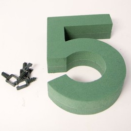 Oasis Floral Foam Numbers 0,1,2,3,4,5,6,7,8,9 Available (Number 5)