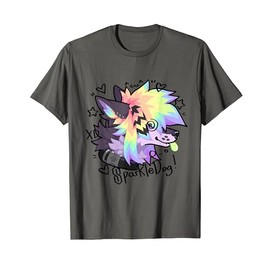 Sparkle Dog Retro Furry Fandom T-Shirt