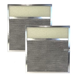 Air Filter Factory 11-1/2 x 11-3/4 x 3/8 Inches Range Hood Charcoal Carbon Aluminum Mesh Combo Vent Lens Filter 2-Pack