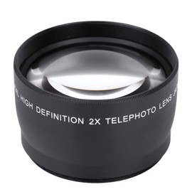 Hilitand 58MM 2X Magnification Universal Teleconverter Telephoto Camera Supplies, 2X Magnification Telephoto Lens, Teleconverter Telephoto Lens Universal Camera Supplies, Camera Replacement Lens Set