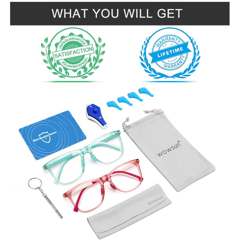 Kids Blue Light Blocking Glasses for Boys Girls Computer Gaming