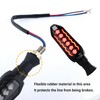 carleef 2PCS Motorcycle Turn Signals LED,Cool Flowing Motorcycle Blinkers Indicators,Universal